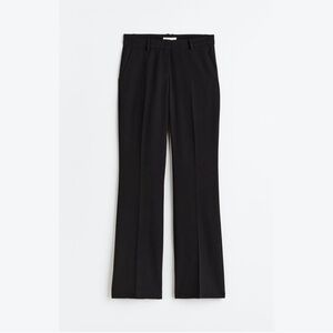 H&M - Flared twill pants in black - size 2